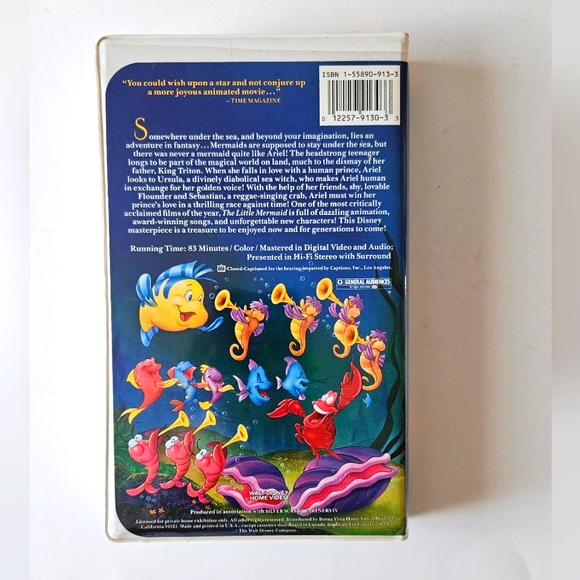 Rare Walt Disney Classic The Little Mermaid VHS - Picture 2 of 4